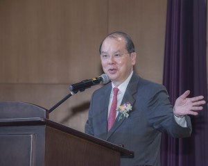 政务司司长张建宗GBS太平绅士于开展礼中致辞。