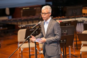 康乐及文化事务署副署长(文化)吴志华博士在音乐会上致辞