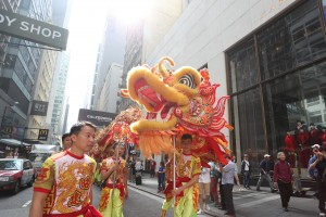 出巡列队途经中环心脏地带
