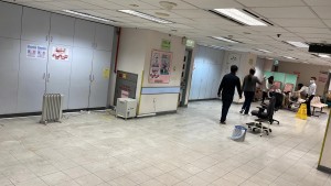 图三及四︰广华医院中医普通科门诊部已腾出空间，支援该医院设立额外病人等候区，减低病人在室外等候或就诊情况。