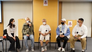 「舞动耆迹X福乐满心」参与长者分享小组经验并肯定小组对他们的帮助。