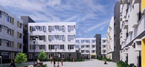 图七为马鞍山落禾沙兴建及营运过渡性房屋建筑构图。