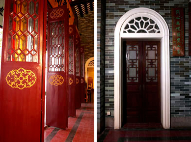 The Chinese wooden doors versus the Western arch door