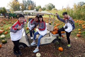 TWGHs Student Ambassadors visited seasonal pumpkin field, and watched the salmon runs and whales in Victoria to gain an in-depth understanding of the natural habitat of Vancouver.