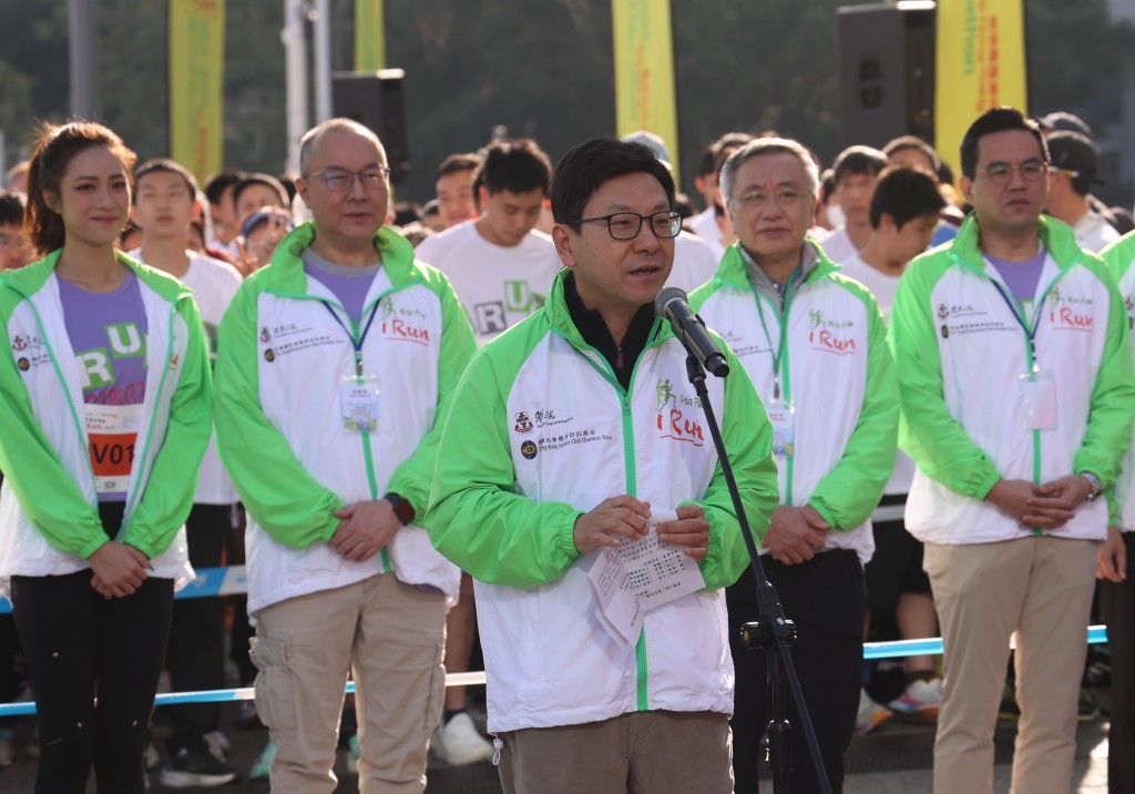 图三︰香港特别行政区政府劳工及福利局局长孙玉菡太平绅士致辞。
