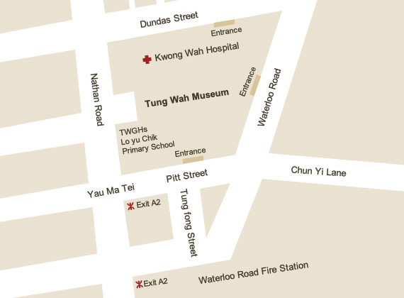 Location Map of Tung Wah Museum