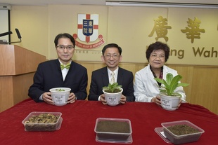 (左起)陈巨星博士、黄焕忠教授和李扞东教授分享经验并发布最新研究结果。