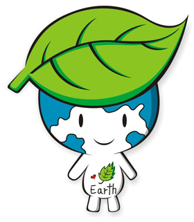 绿色低碳吉祥物图片