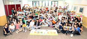 超过一百位家长及学童参与「学·艺」夏令营2011。