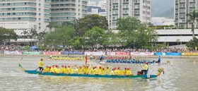 东华三院龙舟队凭着坚毅不屈的精神于沙田龙舟竞赛获得两项冠军、两项亚军及两项季军。