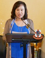 陈婉珍主席于新书分享会上致词。