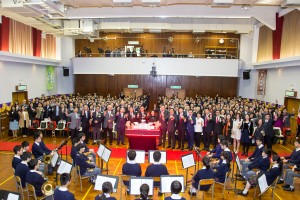 东华三院吕润财纪念中学于上周五（三月二十七日）举行二十周年校庆仪式。