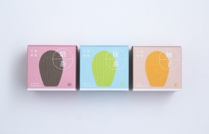 iBakery全新产品「焙茶、抹茶、柚子手工贝壳蛋糕」的包装设计。
