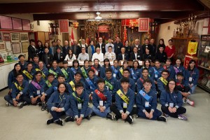 东华三院董事局成员及学生大使探访洪门民治党，了解海外华人团体的功能及价值。