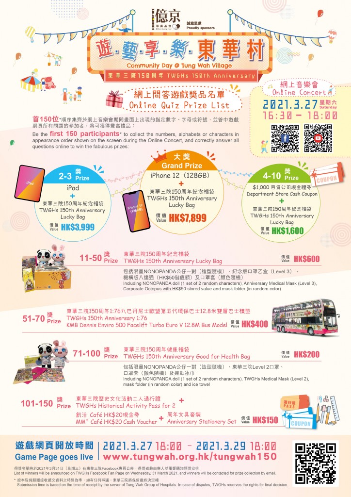 Online Quiz Prize List