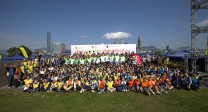 图七︰香港赛马会特殊马拉松2024（iRun）藉著赛事加强伤健人士之间的沟通及互动，实践「伤健共融」的理念。